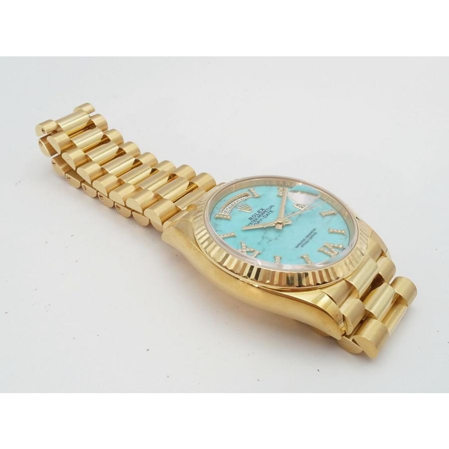 デイデイト Rolex (ロレックス) 36 Day-Date 128238 ターコイズ : 富士