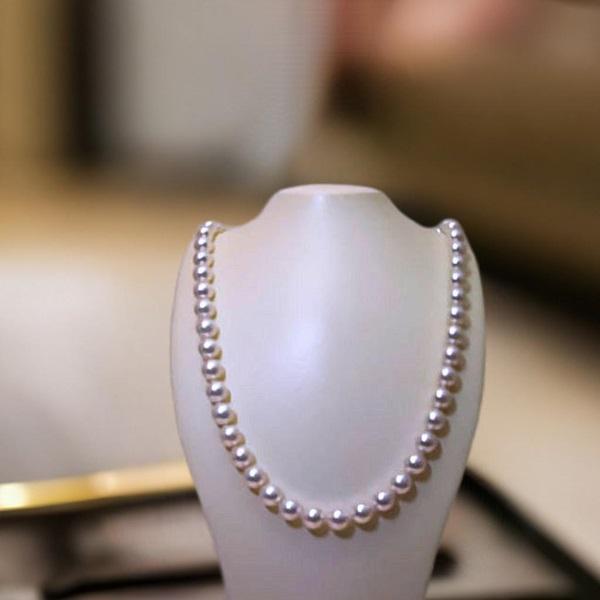 花珠 アコヤ貝 本真珠 パールネックレス 7.5mm〜8.0mm : 腕時計 花珠 アコヤ貝 本真珠 パールネックレス 7.5mm〜8.0mm : 腕時計