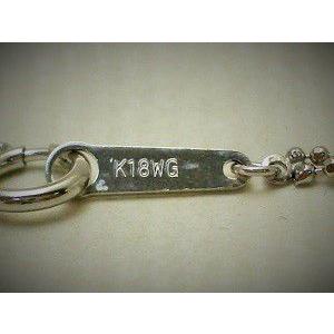 k18WG 18金ホワイトゴールドブレスレット100-7809 : 腕時計