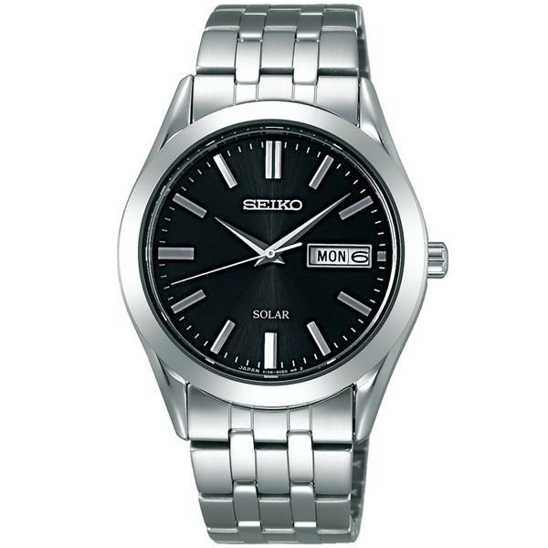 【美品・稼働品】セイコー 電波ソーラー メンズ腕時計 ドレスウォッチ ビジネス SEIKO SELECTION セイコー セレクション メンズ ソーラー腕時計SBPX083