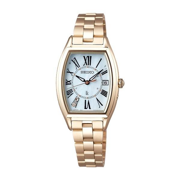 SEIKO ルキア 腕時計 1B32-0AD0 トノー 電波ソーラー