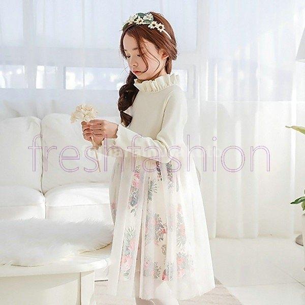 韓国風 春 子供服 女の子 ワンピース 入学式 卒園式 子供服 ドレス キッズ ジュニア フォーマル ワンピース ピアノ 発表会 赤ちゃん 衣装 お出かけ 結婚式 別倉庫からの配送