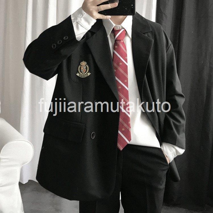 お手軽価格で贈りやすい チェスターコート メンズ 黒 テーラードジャケット スプリングコート トレンチコート 大きいサイズ コート 通学 春 秋アウター