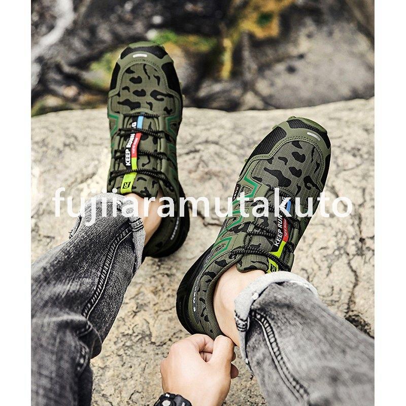 バーゲンセール アウトドアシューズ メンズ おしゃれ トレッキングシューズ マウンテンブーツ 登山靴 メンズブーツ ハイキング 防滑 カジュアルシューズ 靴 通気 運動靴 Aynaelda Com