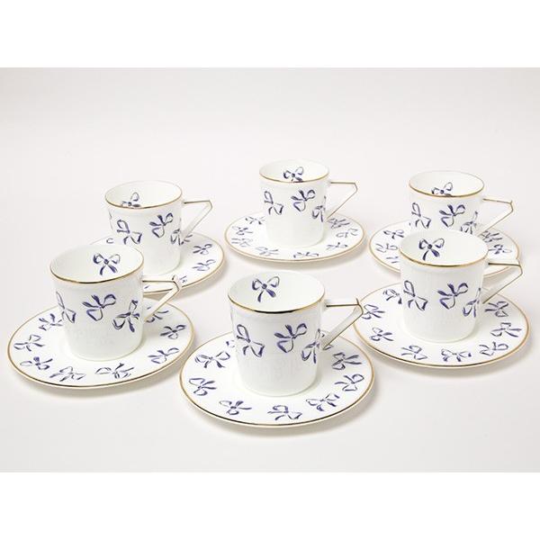 送料無料】イブサンローラン リボン カップ＆ソーサー6客セット /お茶