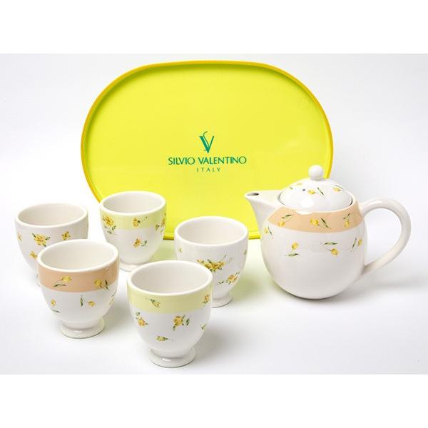 送料無料】SILVIO VALENTINO シルビオ バレンチノ お花のティーセット