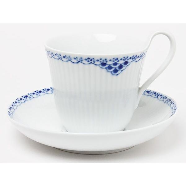 ＜ワケあり処分品＞ロイヤルコペンハーゲン　プリンセスブルー　ハイハンドル　カップ＆ソーサー copen-45/お茶のふじい・藤井茶舗