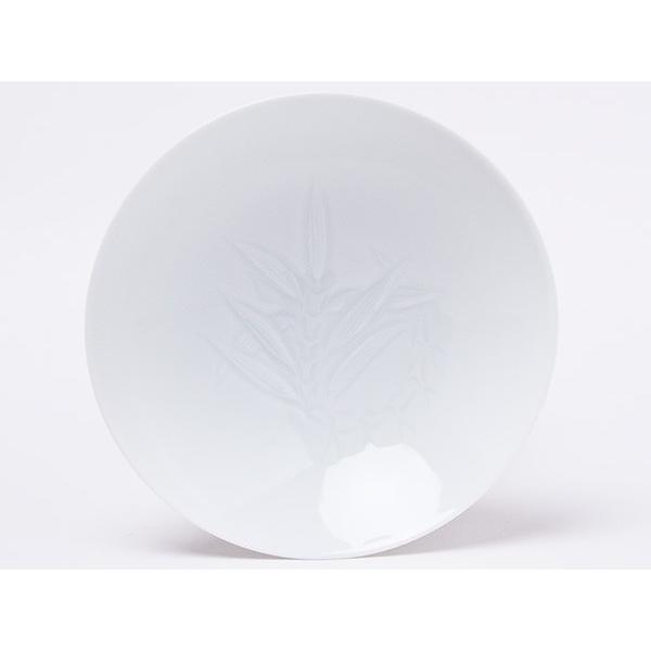 送料無料】人間国宝 井上萬二 作 銘々皿 白磁笹彫文 5枚 inouemanji-23