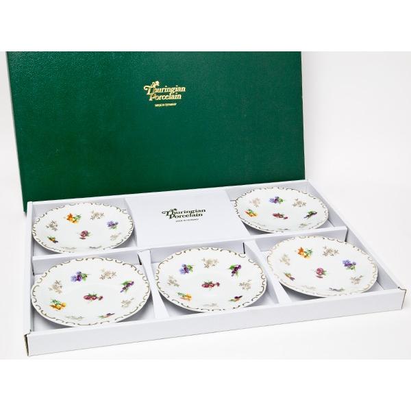 【送料無料】ライヒェンバッハ チューリンゲン 陶磁器 小皿5枚セット thuringian-02/お茶のふじい・藤井茶舗