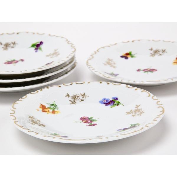 【送料無料】ライヒェンバッハ チューリンゲン 陶磁器 小皿5枚セット thuringian-02/お茶のふじい・藤井茶舗の画像