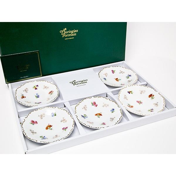 【送料無料】ライヒェンバッハ チューリンゲン 陶磁器 小皿5枚セット thuringian-08/お茶のふじい・藤井茶舗