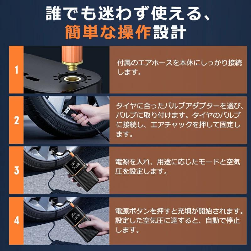 クーポンで3,280円」電動空気入れ 電動コンプレッサー エア