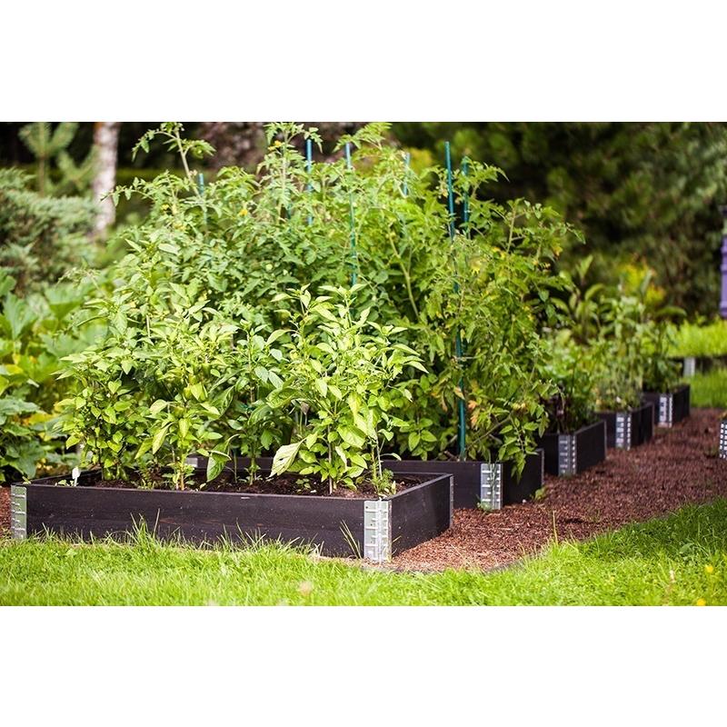 ガーデンボックス800×300 黒 レイズドベッド 立ち上げ花壇 木製 組立式