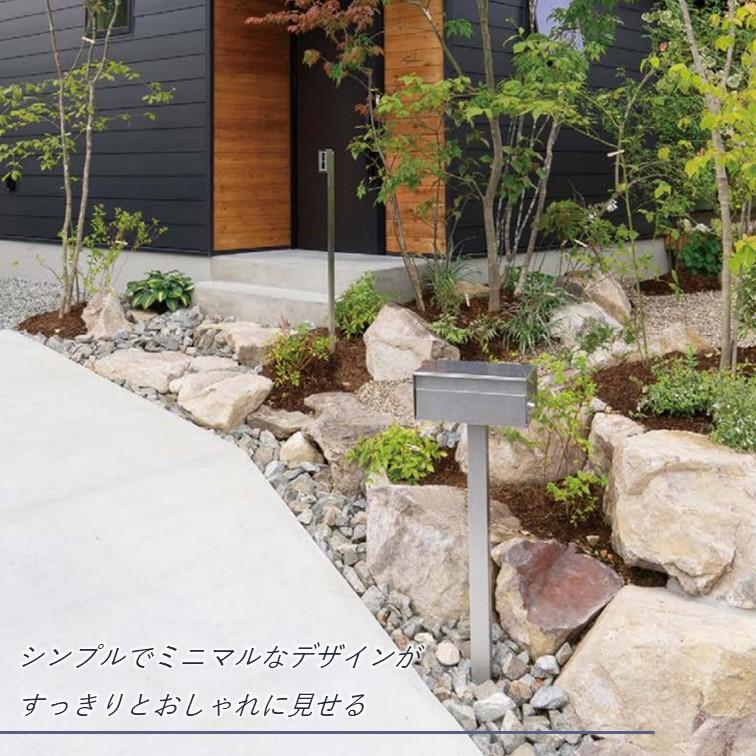 スタンドポスト パロ ステンレス メール便対応 前入れ前出し 郵便受け