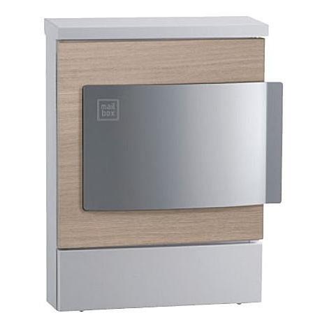 壁付けポスト クルム2 木目調カラー 左開きタイプ メールボックス uni