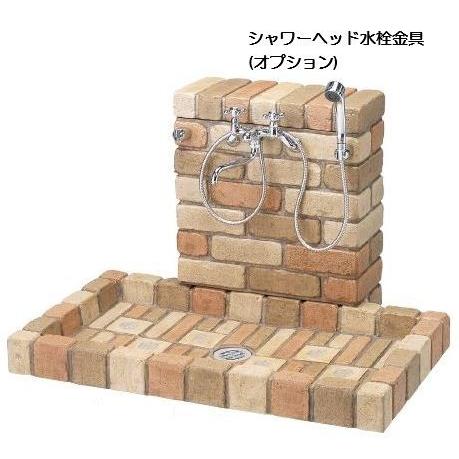 立水栓 シャワープレイススクエアタイプ シャワープレイスパン 水栓柱と水受けパン ※シャワー付水栓金具は別売り nik