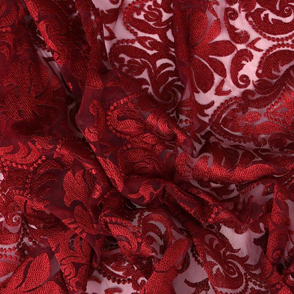 アラベスク刺繍 2 ワイン ダマスク柄 チュール レース ヨーロピアン エレガント ドレス 壁紙 クッション ソファ インテリア Fi2555 2 特殊生地 衣装生地のフジカケ 通販 Yahoo ショッピング