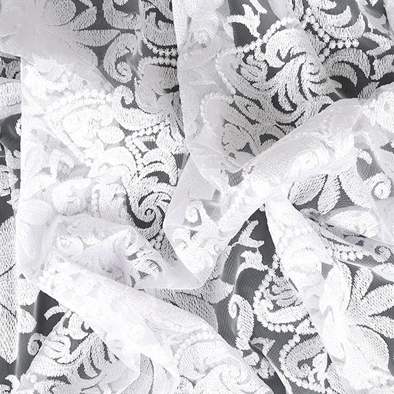 アラベスク刺繍 3 白 ダマスク柄 チュール レース ヨーロピアン エレガント ドレス 壁紙 クッション ソファ インテリア Fi2555 3 特殊生地 衣装生地のフジカケ 通販 Yahoo ショッピング