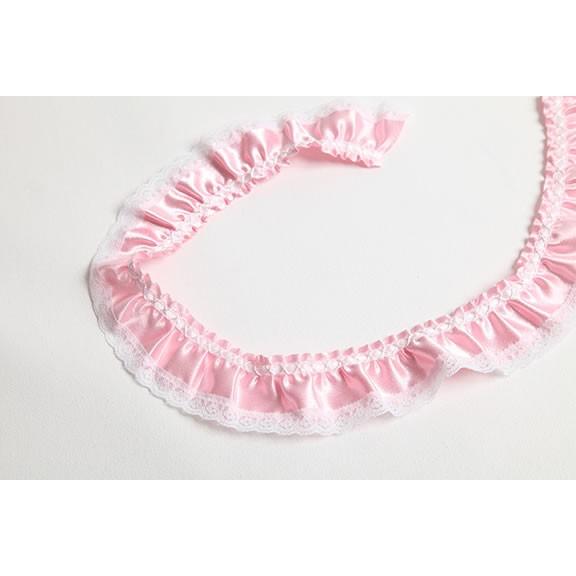 Fj5324シャーベットフリル 3 ピンク サテン リボン フリル レース Fj5324 3 特殊生地 衣装生地のフジカケ 通販 Yahoo ショッピング