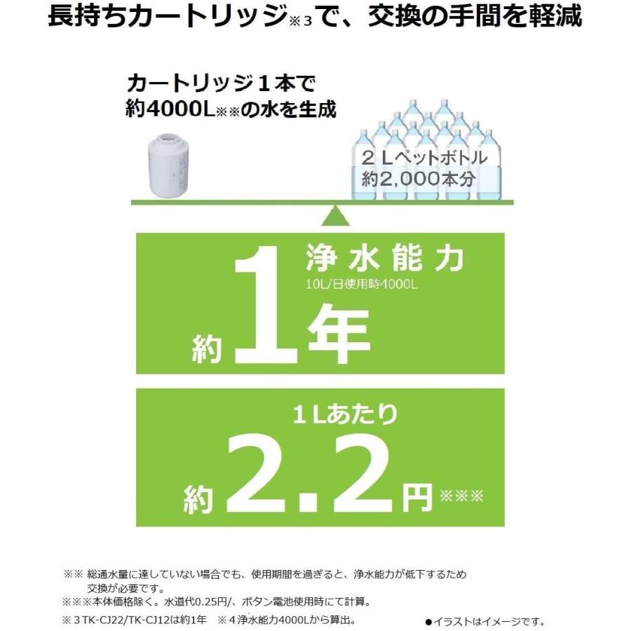 格安 価格でご提供いたします パナソニック 浄水器 蛇口直結型 ホワイト Tk Cj12 W Aynaelda Com