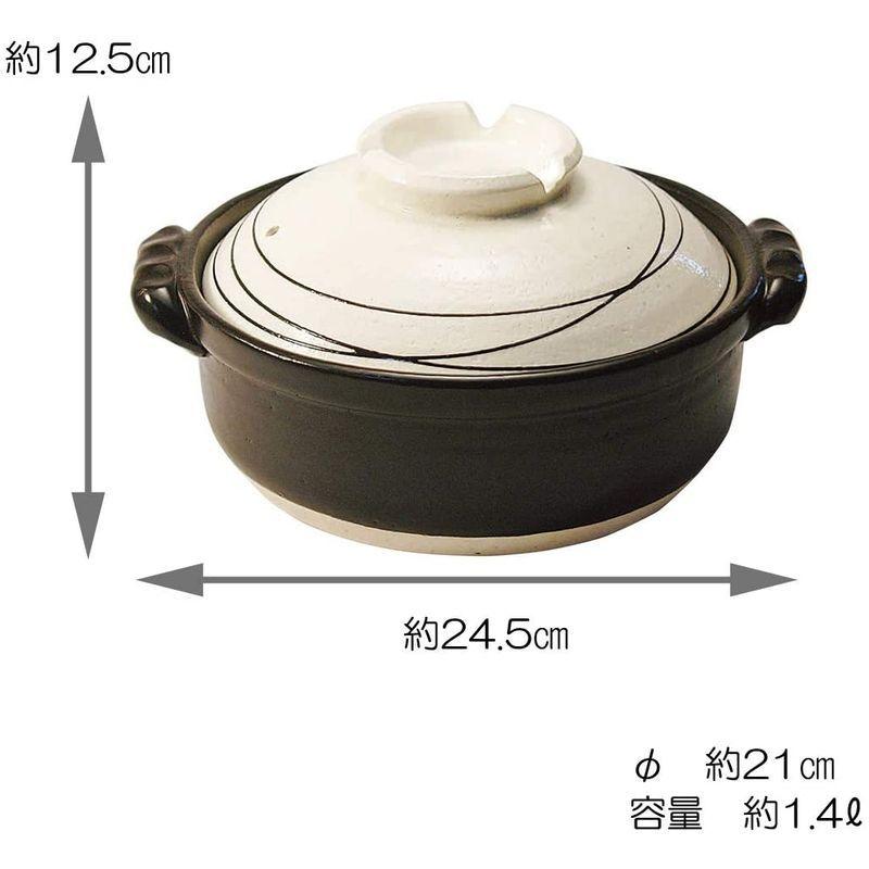 大人女性の 1 4l 茶 M4072 7号 Ih土鍋 白らせん マルヨシ陶器 土鍋 M4071 7号 おしゃれ Ih対応 土鍋 Safecity uiginfo Com