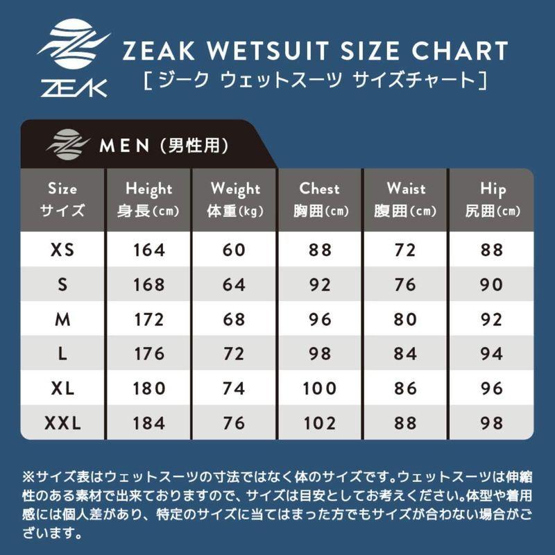 ZEAK(ジーク) ウェットスーツ メンズ フルスーツ (5×3mm) ウエットスーツ Mサイズ ジーク ウェットスーツ メンズ フルスーツ 5×3mm ウエットスーツ Mサイズ