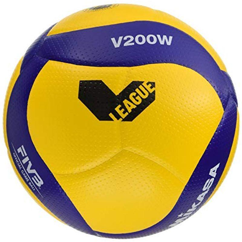 ミカサ Mikasa バレーボール 5号 国際公認球 検定球 一般 大学 高校 Vリーグバージョン イエロー ブルー V0w V 推奨 豊富なギフト