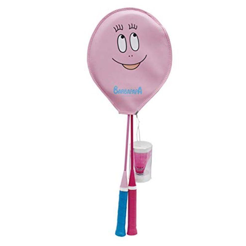 サクライ貿易(sakurai) BARBAPAPA(バーバーパパ) バドミントンセット プレゼント 2本組 BP-101 ピンク×ブルー