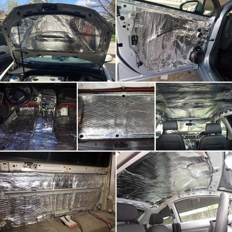 車用断熱マット 遮音防音材料 断熱マット ドア断熱 アルミ箔 フォーム シルバー 熱反射 吸音 エンジン用 遮音材料 断熱 防音材料 厚さ こそあど雑貨 通販 Yahoo ショッピング