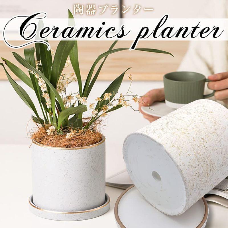 陶器プランター 植木鉢 鉢底ネット 受け皿付き 根腐れ防止 底穴仕様 サボテン 観葉植物 インテリア 13 6cm こそあど雑貨 通販 Yahoo ショッピング
