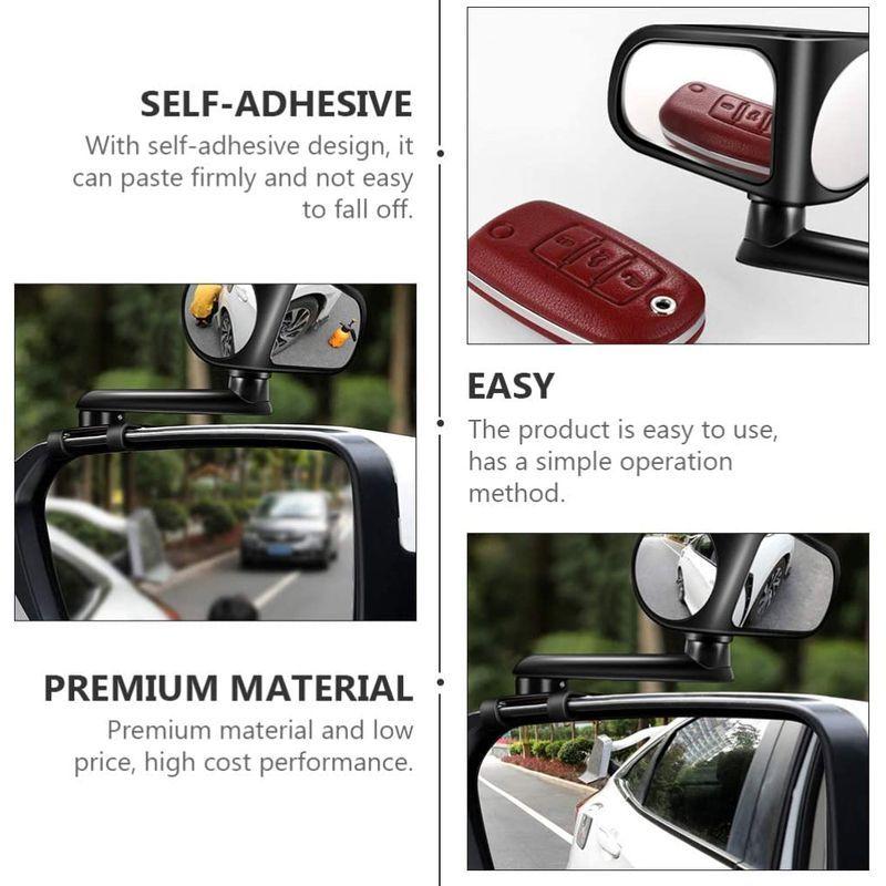 Ledmomo 補助ミラー 車 サイドミラー バックミラー 後方確認ミラー 360 視野拡大 死角解消 後方確認 事故防止 右側 こそあど雑貨 通販 Yahoo ショッピング