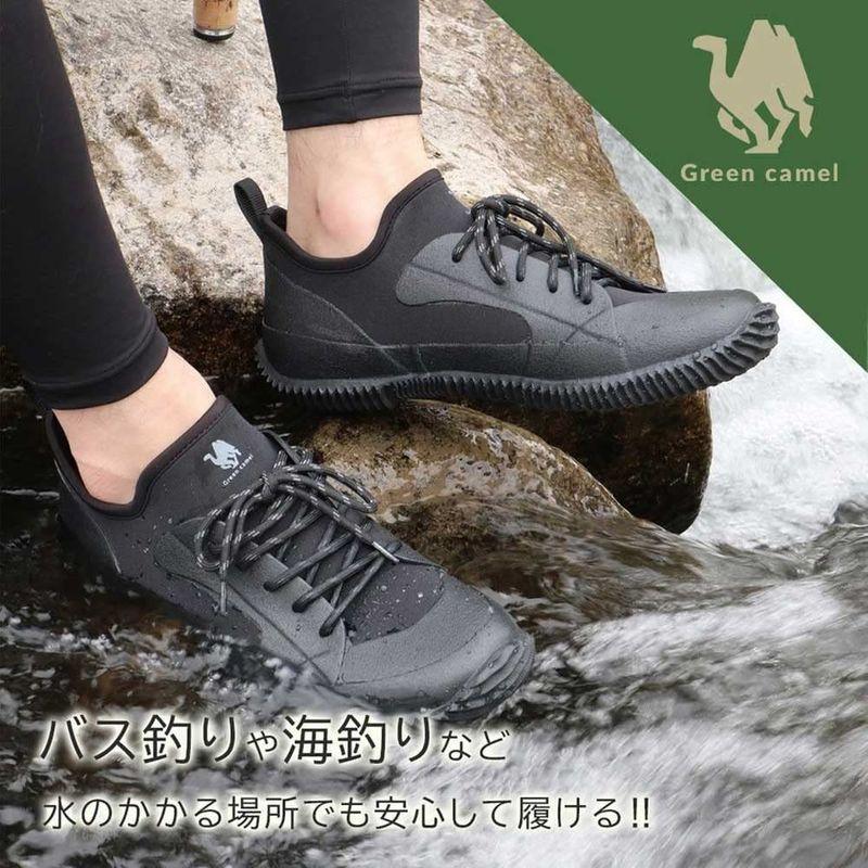 グリーンキャメル 全天候型シューズ 防水 海釣り Gc375 メンズ ブラック 28 0 Cm 28 5 Cm こそあど雑貨 通販 Yahoo ショッピング