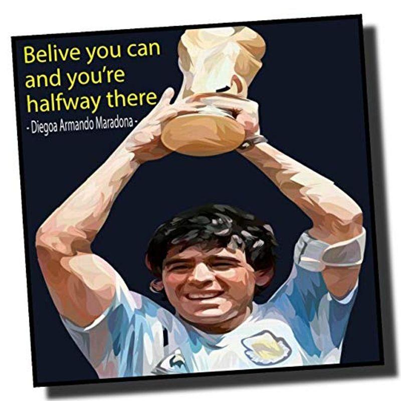21新作 ディエゴ マラドーナ アルゼンチン代表 デザインb 海外サッカーアートパネル 木製 壁掛け インテリア ポスター 26 26cm アートパ Materialworldblog Com