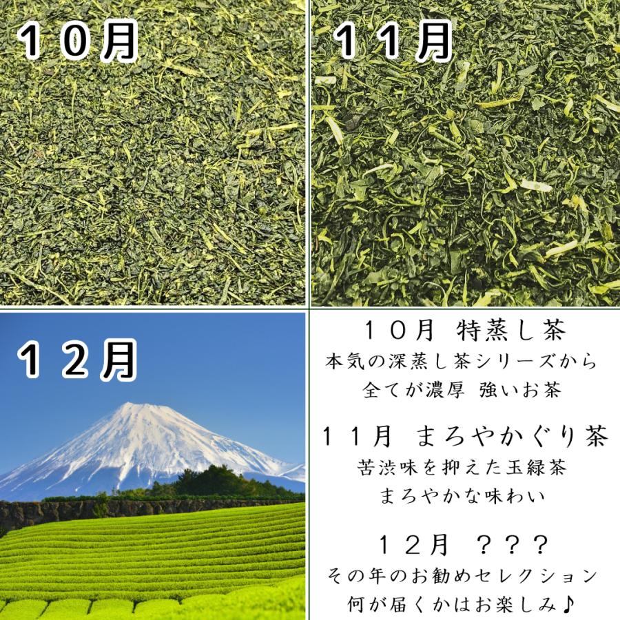 全12回のお茶体験 くぼた園の頒布茶会 毎月届く季節のお茶 定期購入 静岡茶 煎茶 深蒸し茶 ぐり茶 ほうじ茶 玄米茶 芽茶 水出し茶｜fujikubotaen｜06