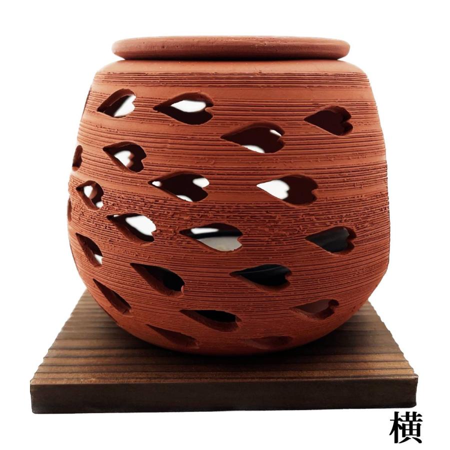 茶香炉 常滑焼 石龍 茶香炉専用ロウソク10本付き 国産陶器