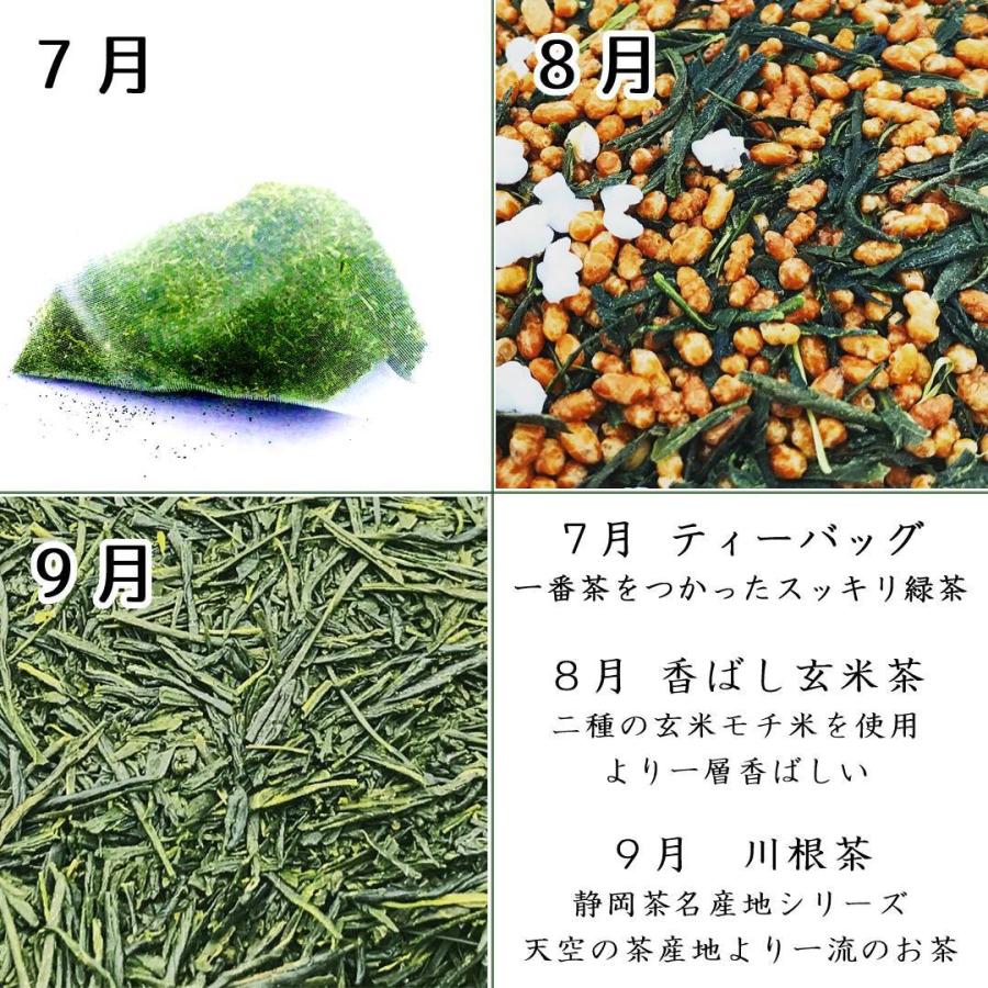 プレゼント 全12回のお茶体験 頒布会 毎月一回季節のお茶をお届け 想いを届けるお茶ギフト 静岡茶 煎茶 お茶 深蒸し茶 記念日 お祝い 誕生日_4