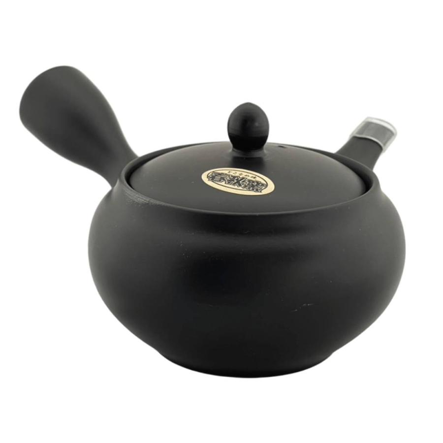 常滑焼　茶器　茶道具　急須 急須 常滑焼 春秋窯 黒泥 360ml カゴアミ急須 高級茶器 伝統技法 国産