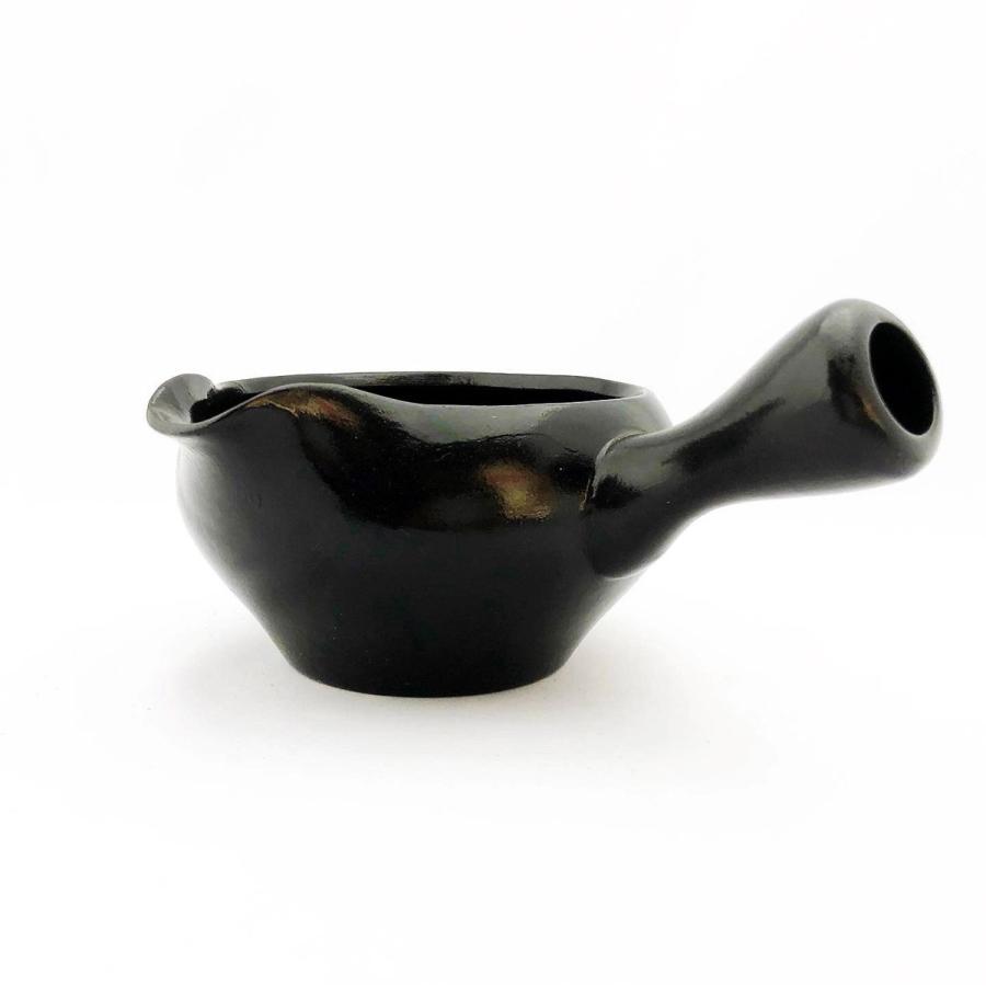 新品未使用☆備前焼　茶道具 急須 湯冷まし 湯冷まし 宗山 黒泥 320ml 湯ざまし さまし 趣味の茶器 : 富士銘茶