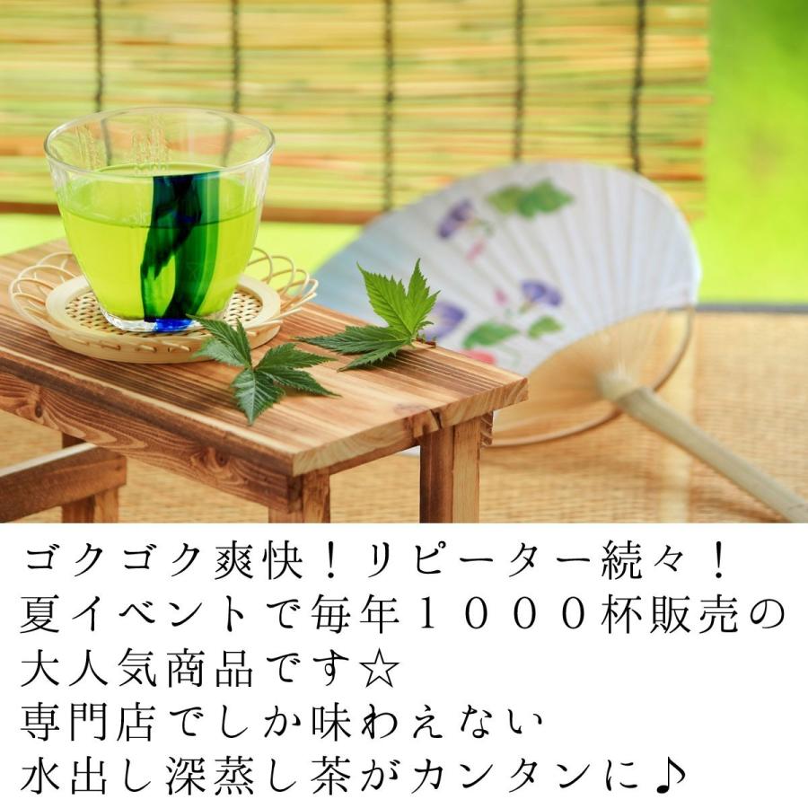 徳用サイズ 5g×100個 水出し茶50リットル分 2日で1000杯販売の冷茶 夏の定番 水出し茶 冷茶 深蒸し茶 お茶 緑茶 静岡茶｜fujikubotaen｜02