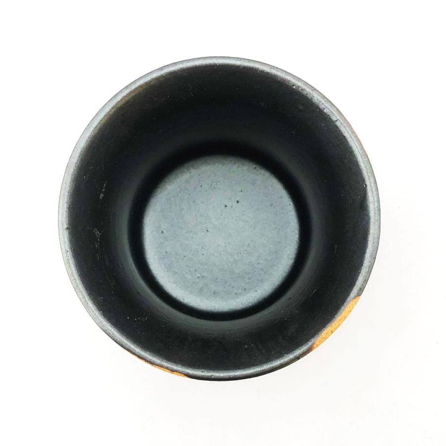 美濃焼 湯呑 更紗 SARASA 280ml 白黒二色 アジアン紋様 国産陶器 ペア