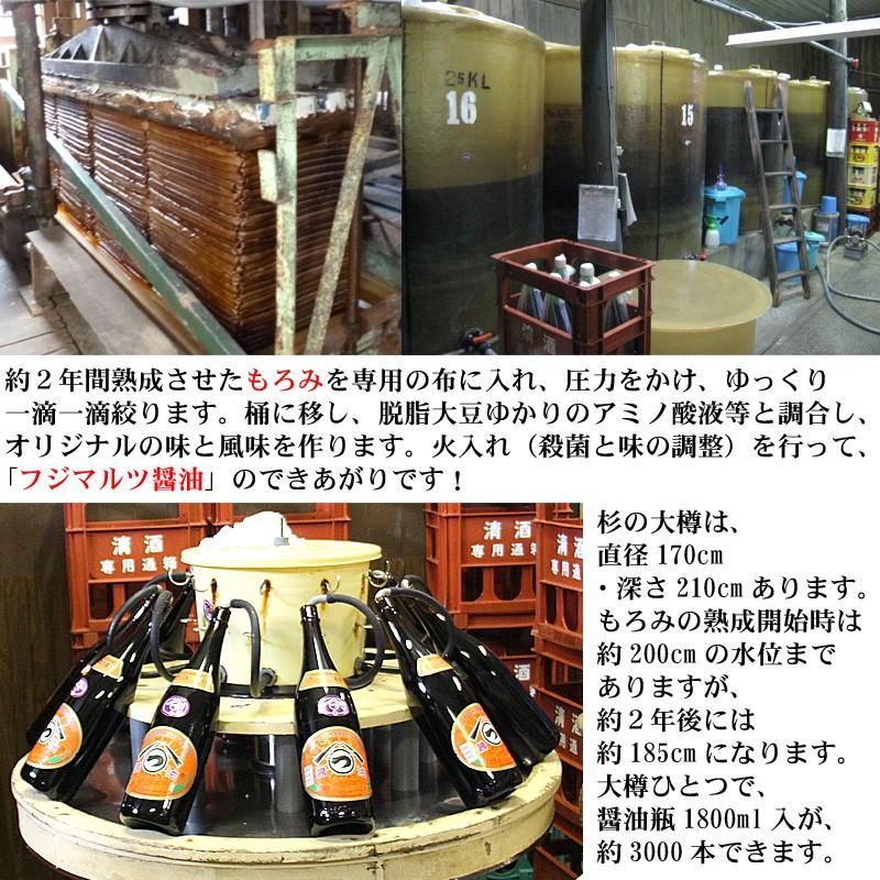 杉桶仕込みの濃口醤油 銀 1L : フジマルツ醤油 - 通販 - Yahoo