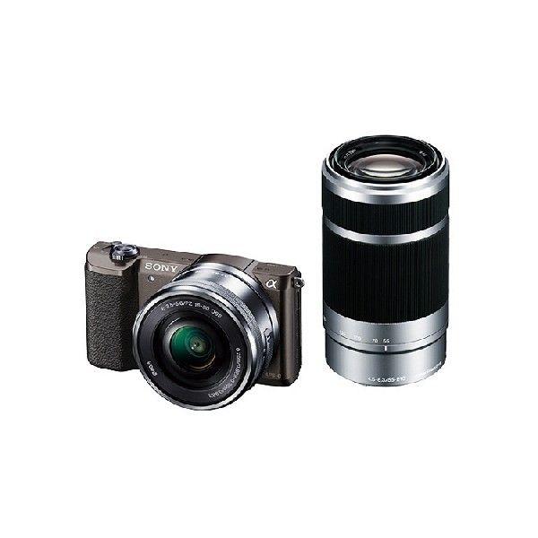 SONY - SONY α5100 ILCE-5100Y ダブルズームレンズキット ブラウン ミラーレス一眼レフカメラ ソニー 本体 SONY (ソニー) α5100 ダブルズームレンズキット ILCE-5100
