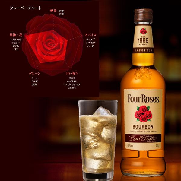 フォアローゼズ 700ml Four Roses Bourbon 母の日 ギフト 御祝 熨斗