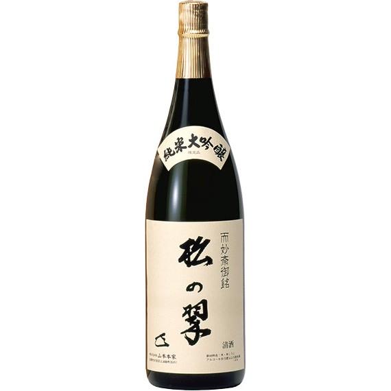 松の翠純米大吟醸限定品1800ミリが4本です 神聖 松の翠 純米大吟醸 M-4 1.8L ※4本まで1個口で発送可能 父の日
