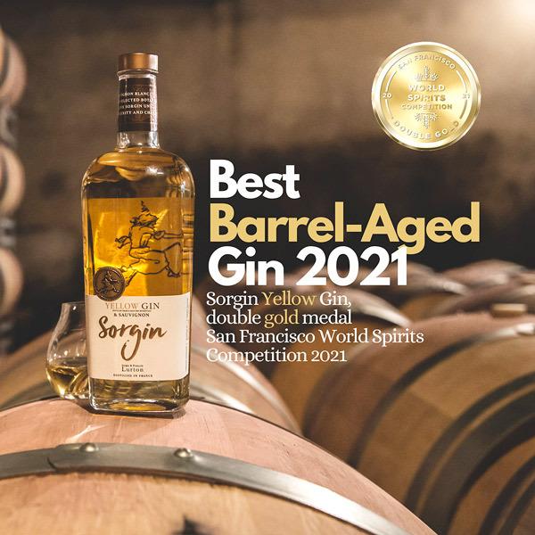 Sorgin イエロー・ジン 700ml 42.3% ソルジン イエロー BY フランソワ・リュルトン 700ml Sorgin 暑中