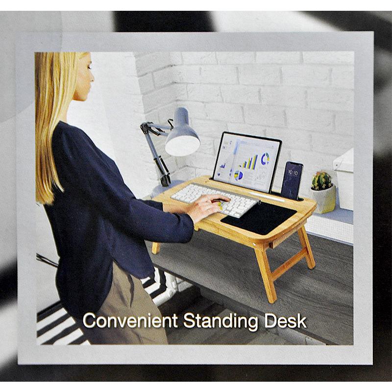 多目的ラップトレイ MultiTasking BAMBOO LAP TRAY 木目 パソコンデスク コストコ通販 COSTCO