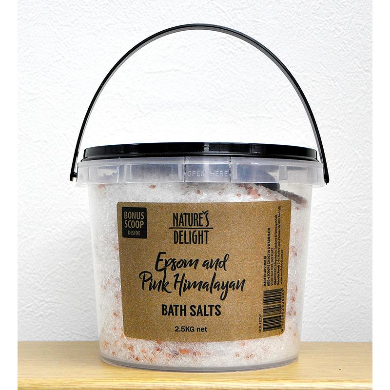 ネイチャーズ デライト エプソム＆ピンクヒマラヤン バスソルト 2.5kg コストコ通販 COSTCO natursdelight