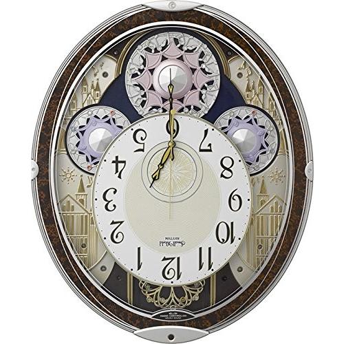 電波掛時計 スモールワールドノエルN(茶) 4MN539RH23 RHYTHM リズム