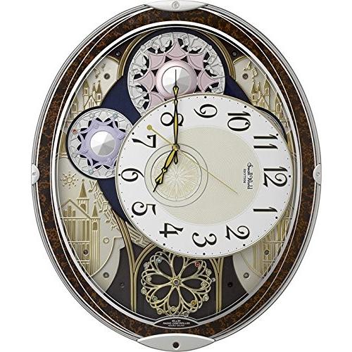 電波掛時計 スモールワールドノエルN(茶) 4MN539RH23 RHYTHM リズム