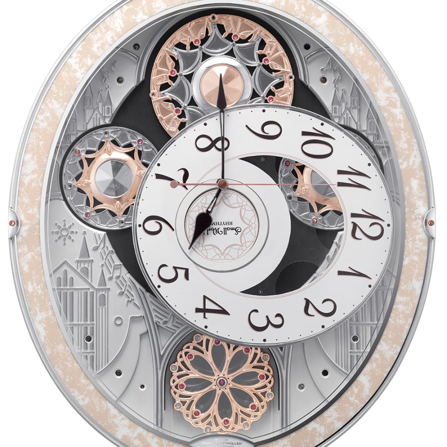 スモールワールドノエルNS 8MN407RH03 未使用品 電波掛時計 スモールワールドノエルNS 8MN407RH03 RHYTHM リズム